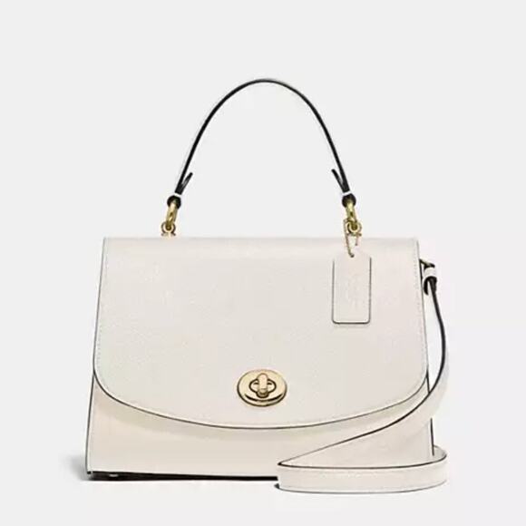 NWT Coach Tilly Top Handle Satchel Chalk - Picture 1 of 12